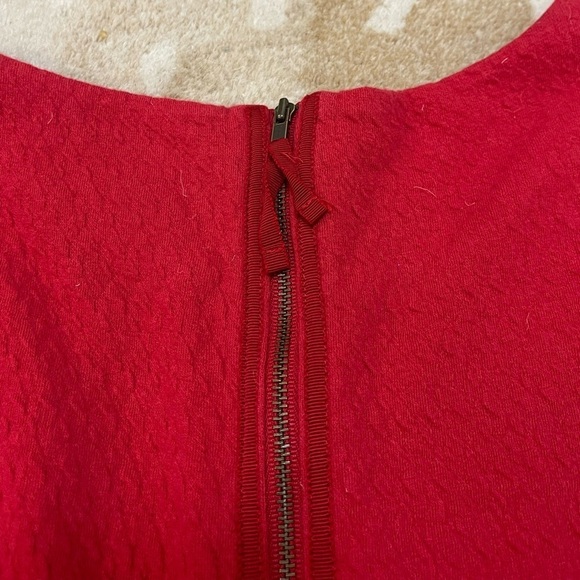 Maeve Anthropologie Womens Medium Splitshade Red Pullover Tulip Dress size M - Picture 8 of 10